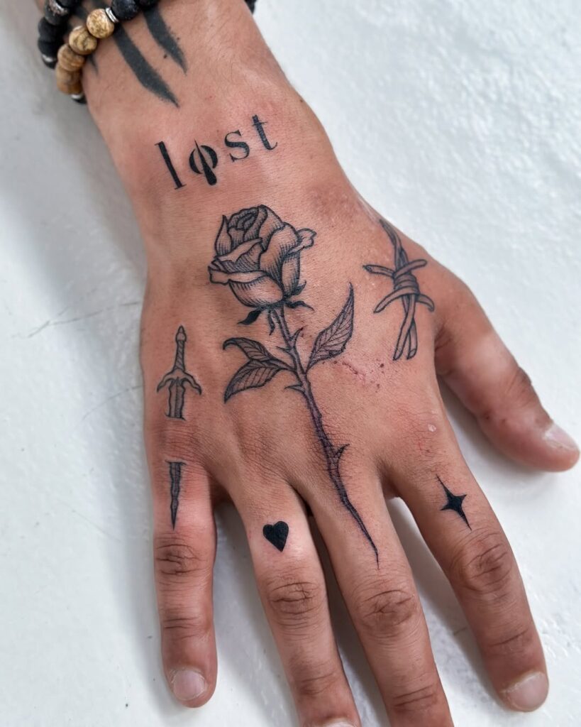 rose-and-symbolic-hand-tattoo-design