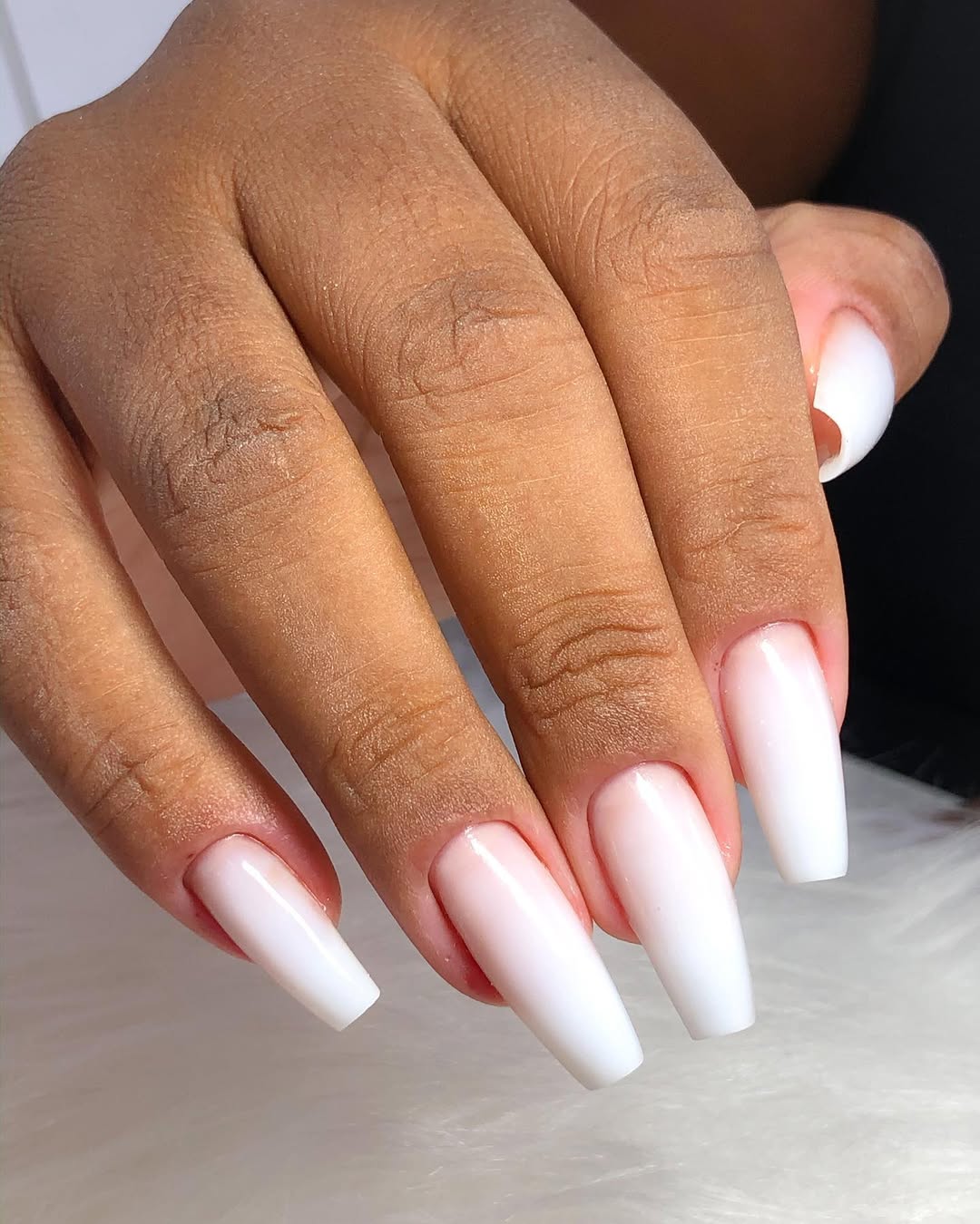 Stunning Ballerina Nails in Elegant White