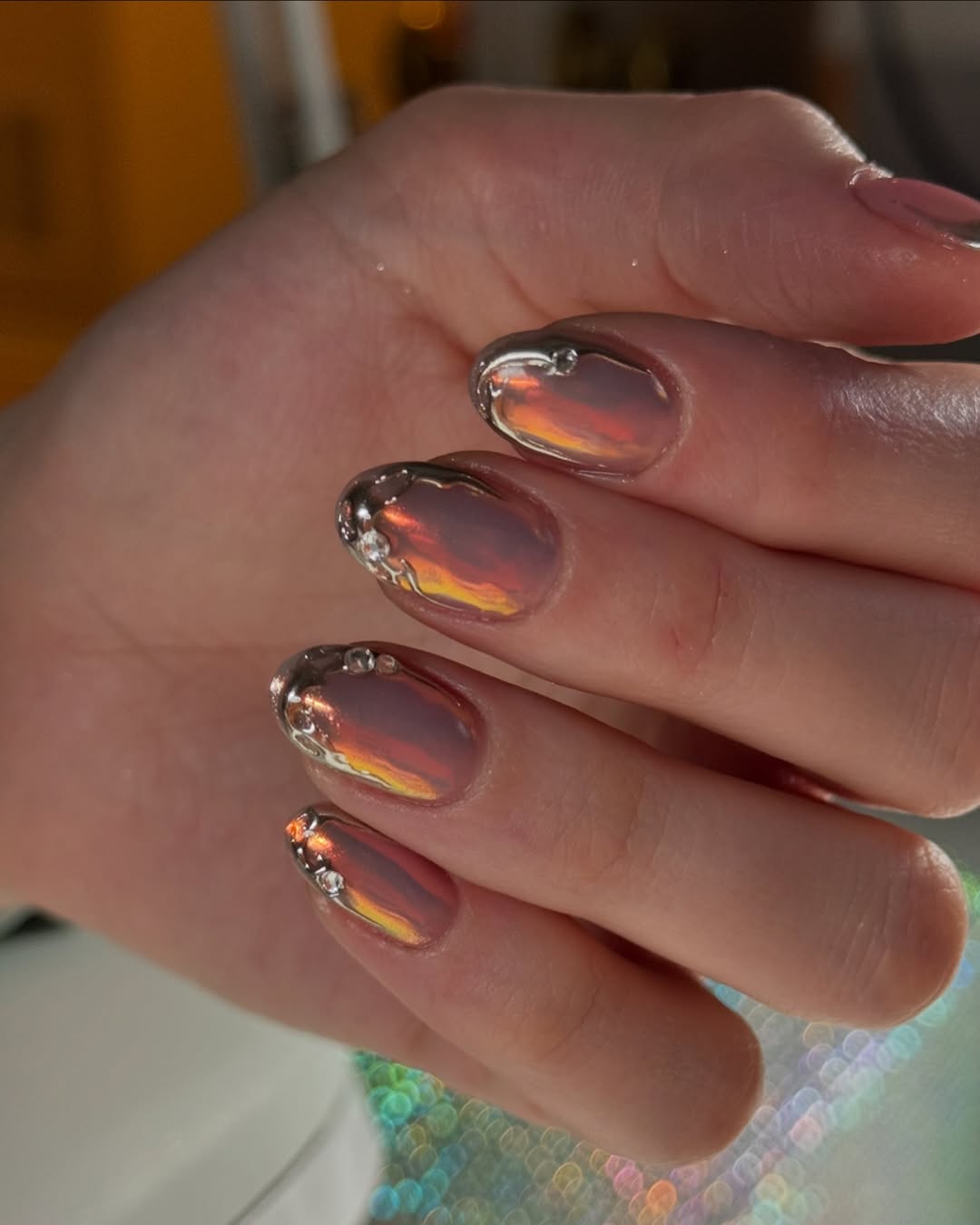 Chic Chrome Nail Art