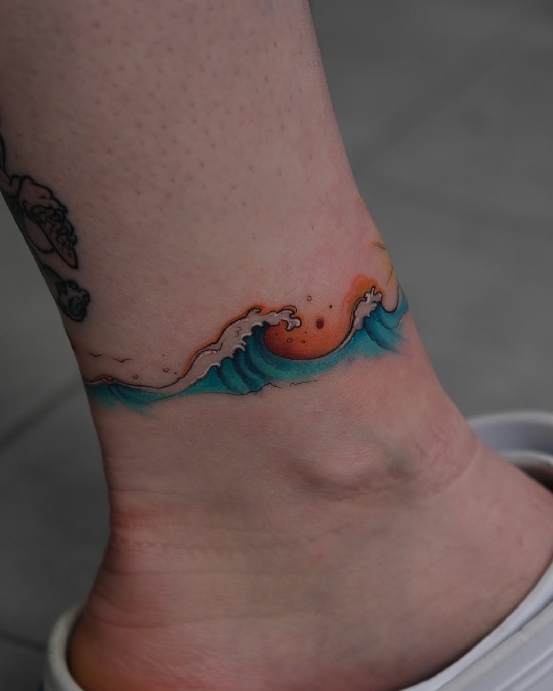 Colorful Wave Tattoo