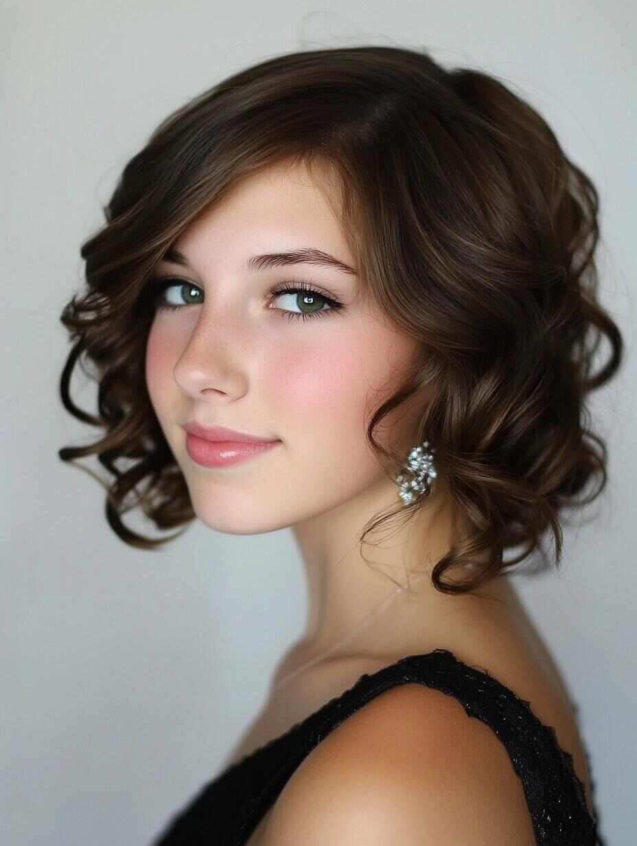 Elegant Curly Updo