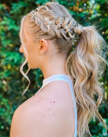 Chic Braid and Ponytail