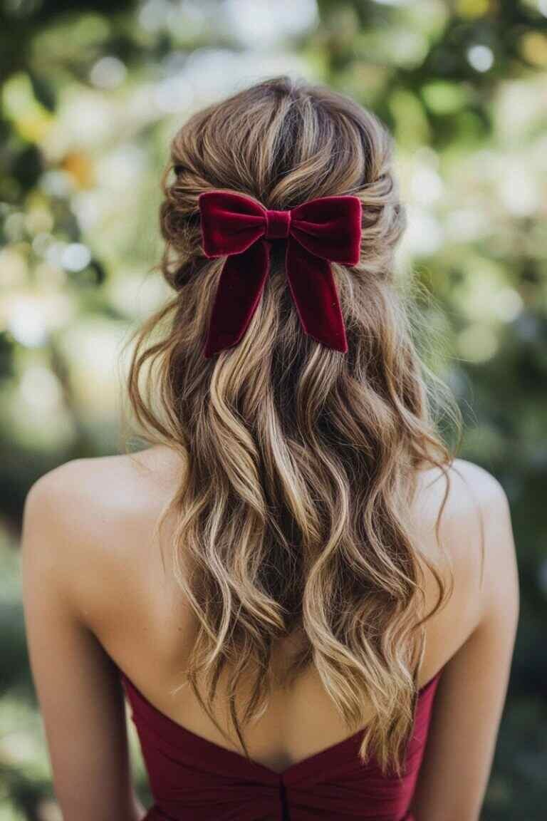 Elegant Hairstyle with Bow