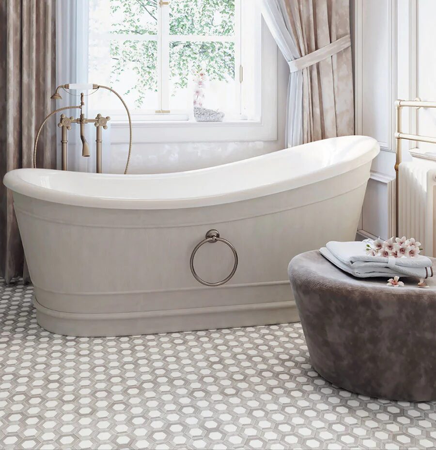 Stylish Geometric Patterns for Modern Bathrooms