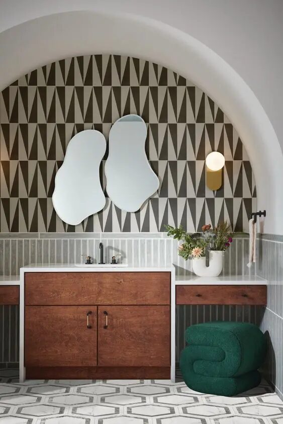 Explore Chic Geometric Bathroom Inspirations