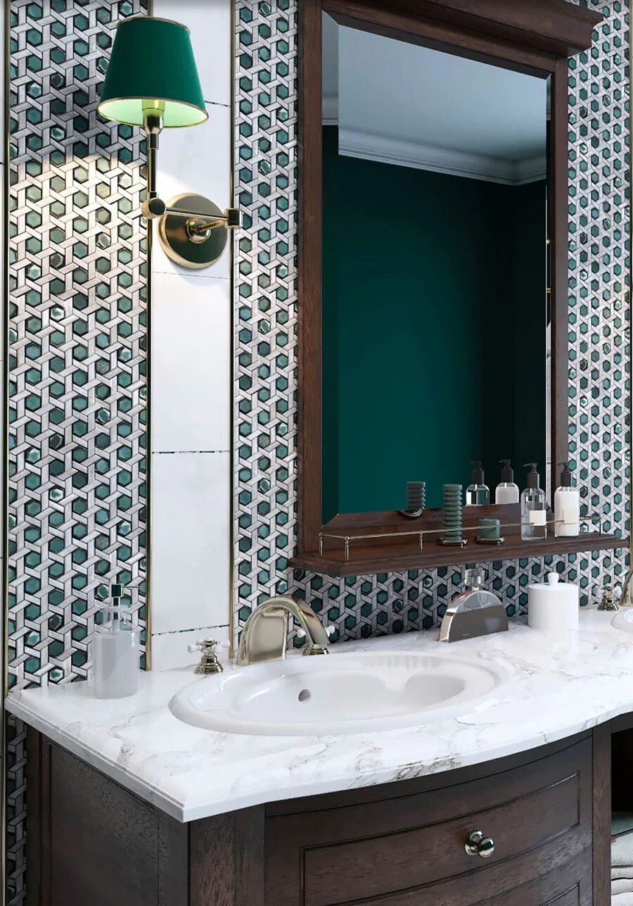 Explore Unique Geometric Bathroom Inspirations Today