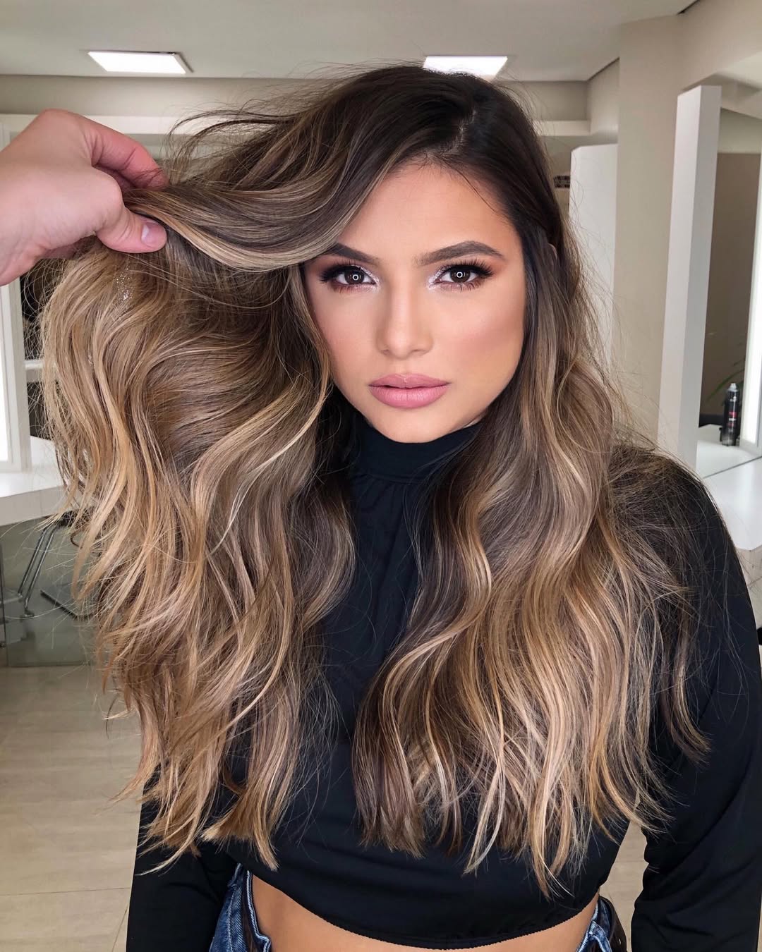 Stunning Golden Brunette Waves