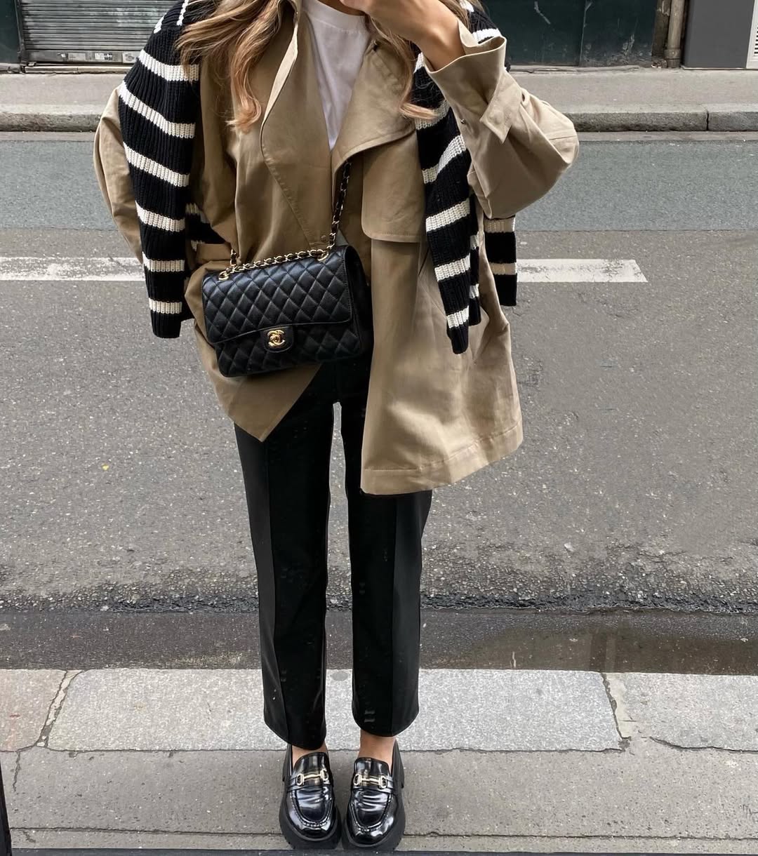 Chic winter loafers outfit for casual days