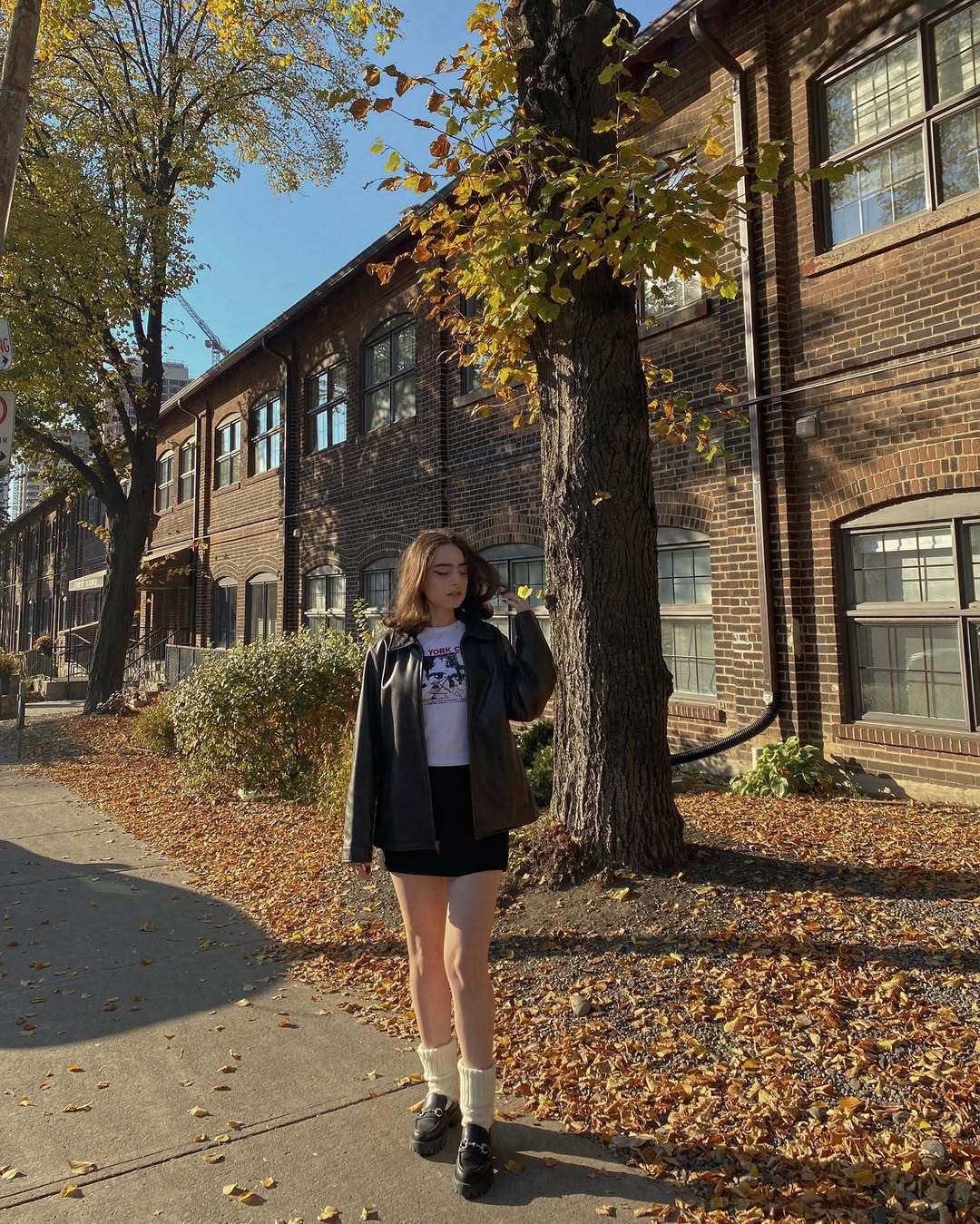 Chic Autumn Loafer Aesthetic on the Street