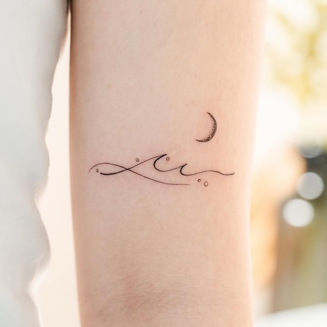 Elegant Wave Tattoo