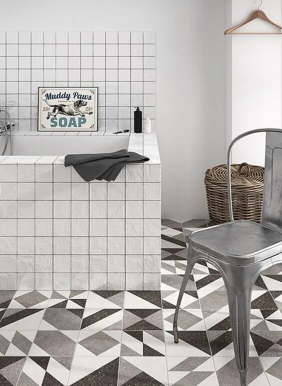 Stylish Geometric Patterns for Modern Bathrooms