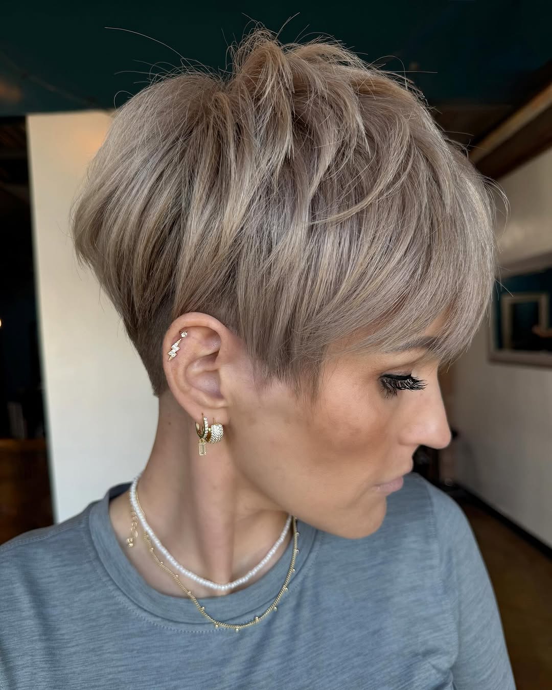 Trendy Pixie Bob with Chic Layers