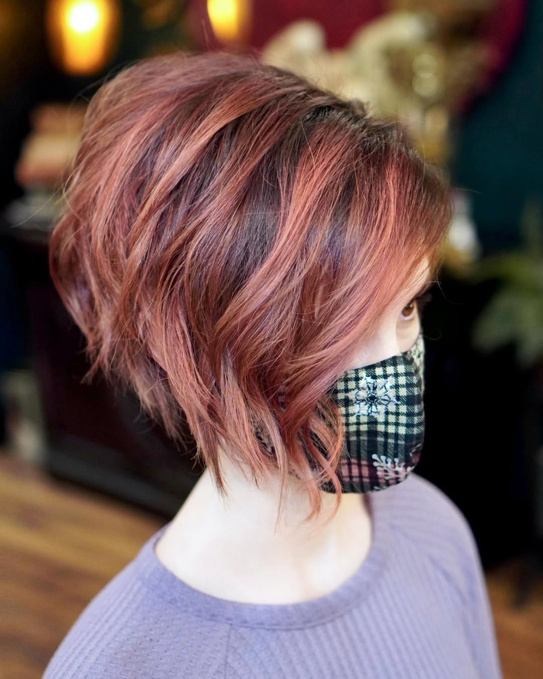 Stylish Rosewood Pixie Bob Haircut