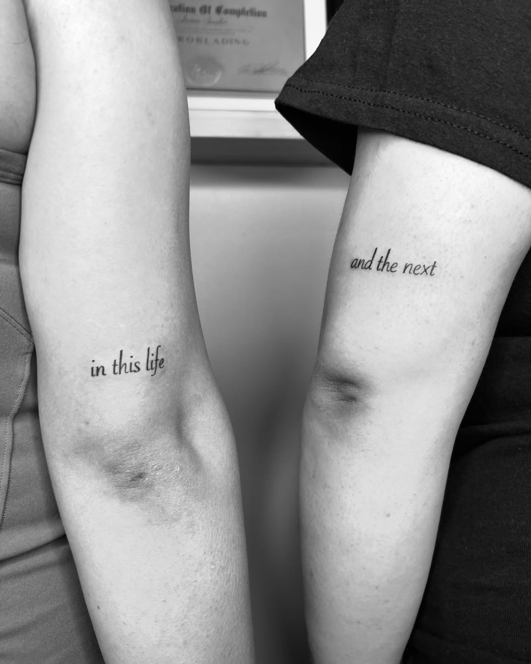 Sisters' Tattoos Symbolizing Eternal Connection