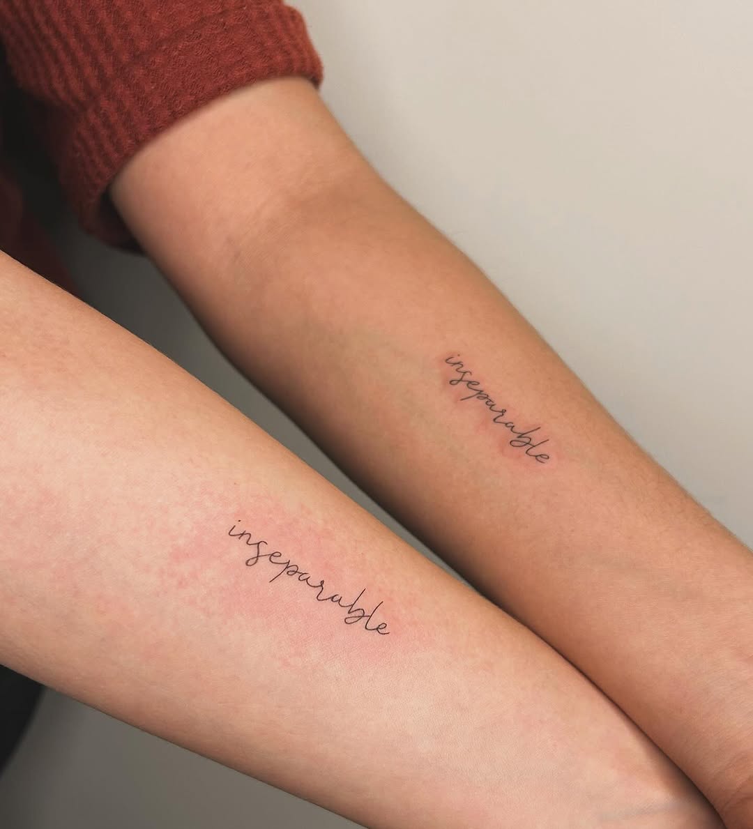 Matching Insperable Tattoos for Sisters