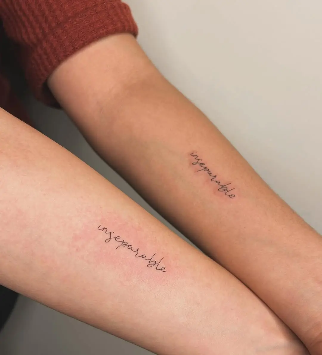 Matching Insperable Tattoos for Sisters