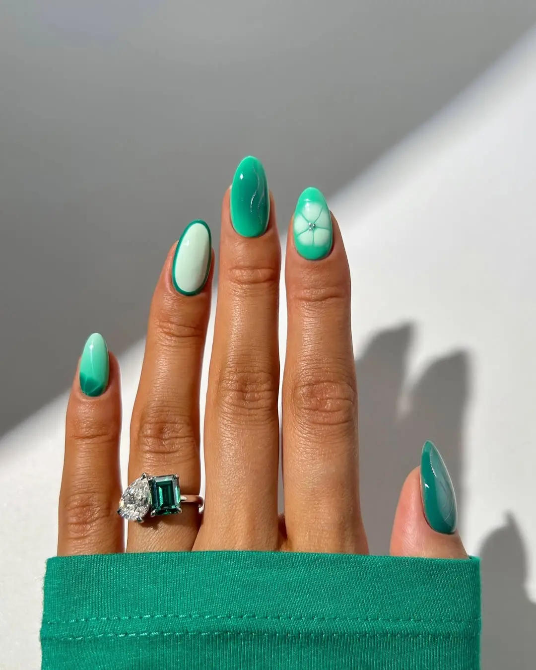 Vibrant Green Nail Art for Unique Styles