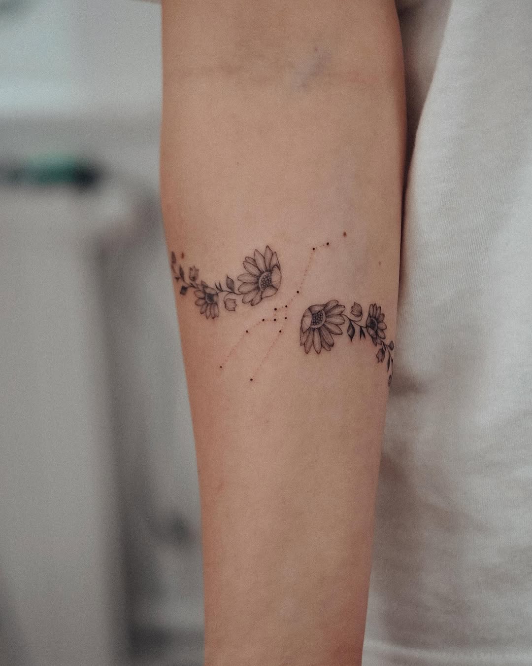 Taurus Floral Tattoo