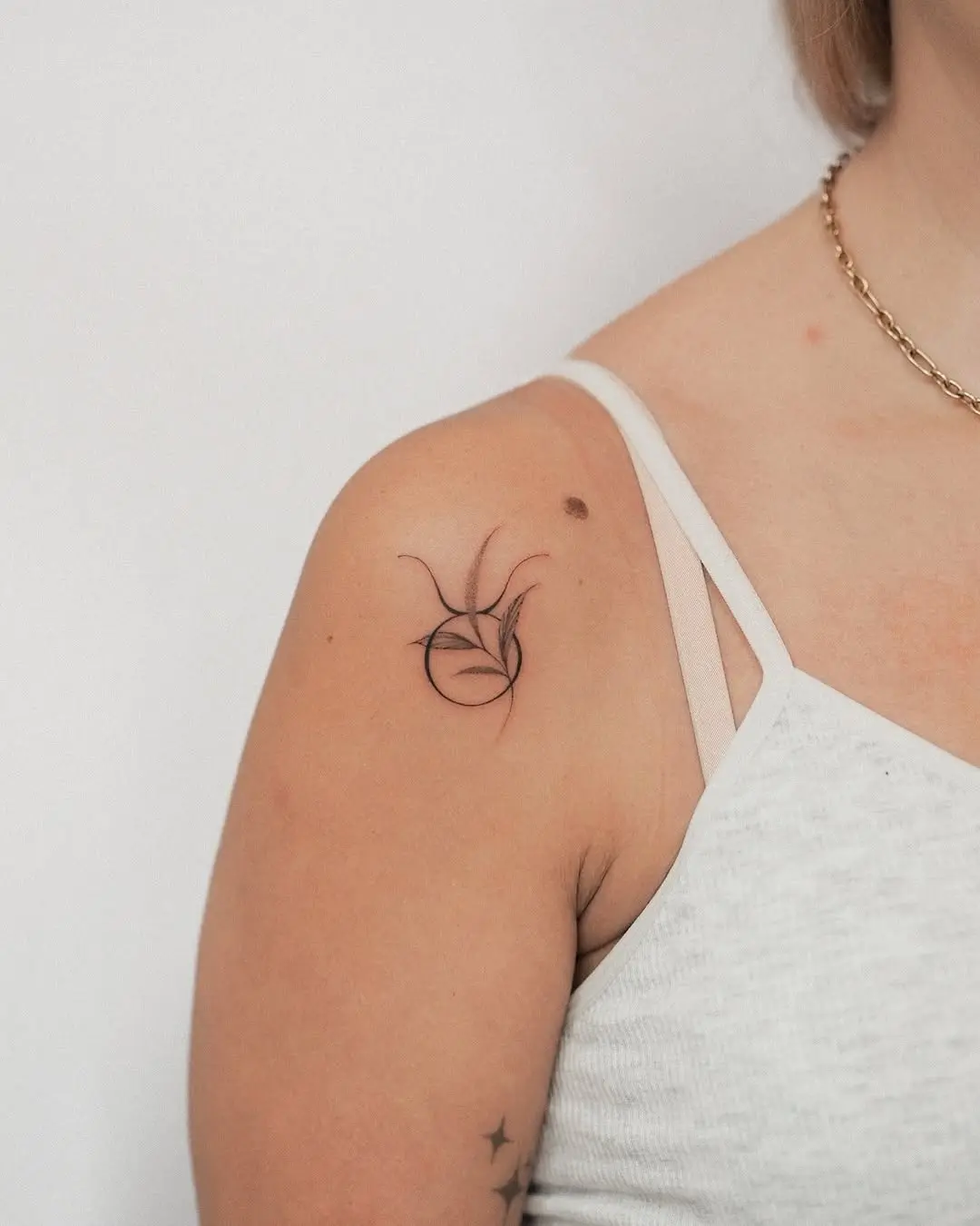 Minimalist Taurus Tattoo