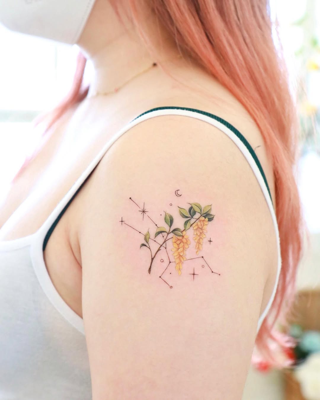 Taurus Floral Tattoo