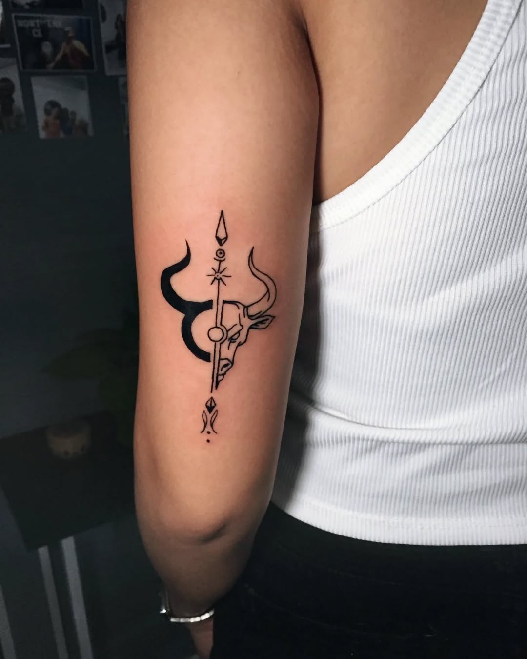 Artistic Taurus Tattoo