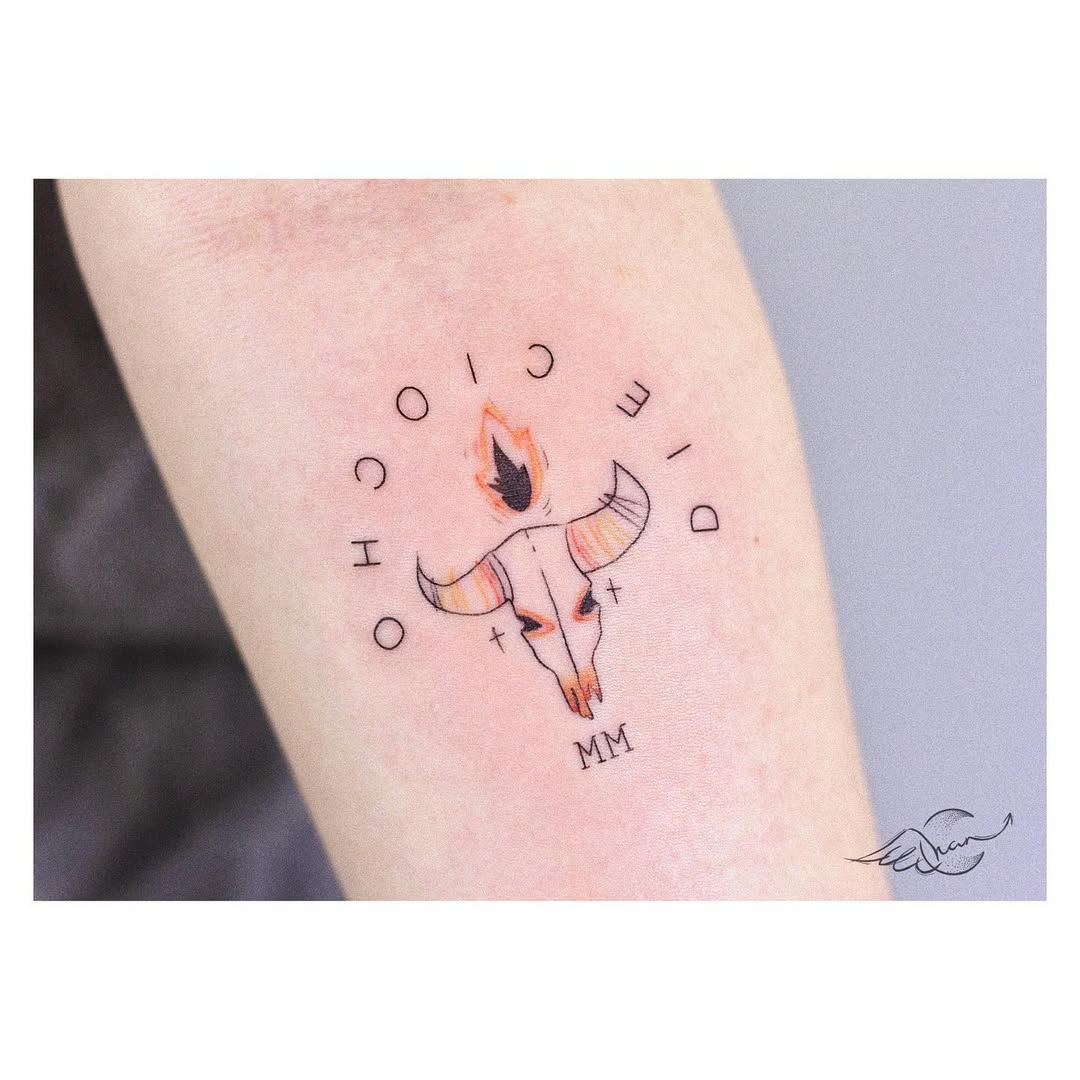 Minimalist Taurus Tattoo