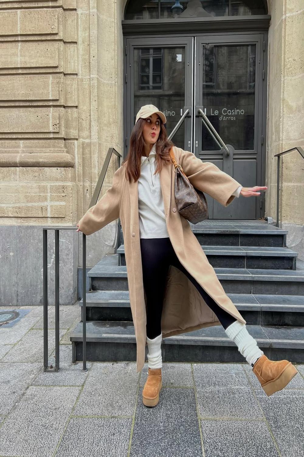 Chic winter vibes with uggs and layers