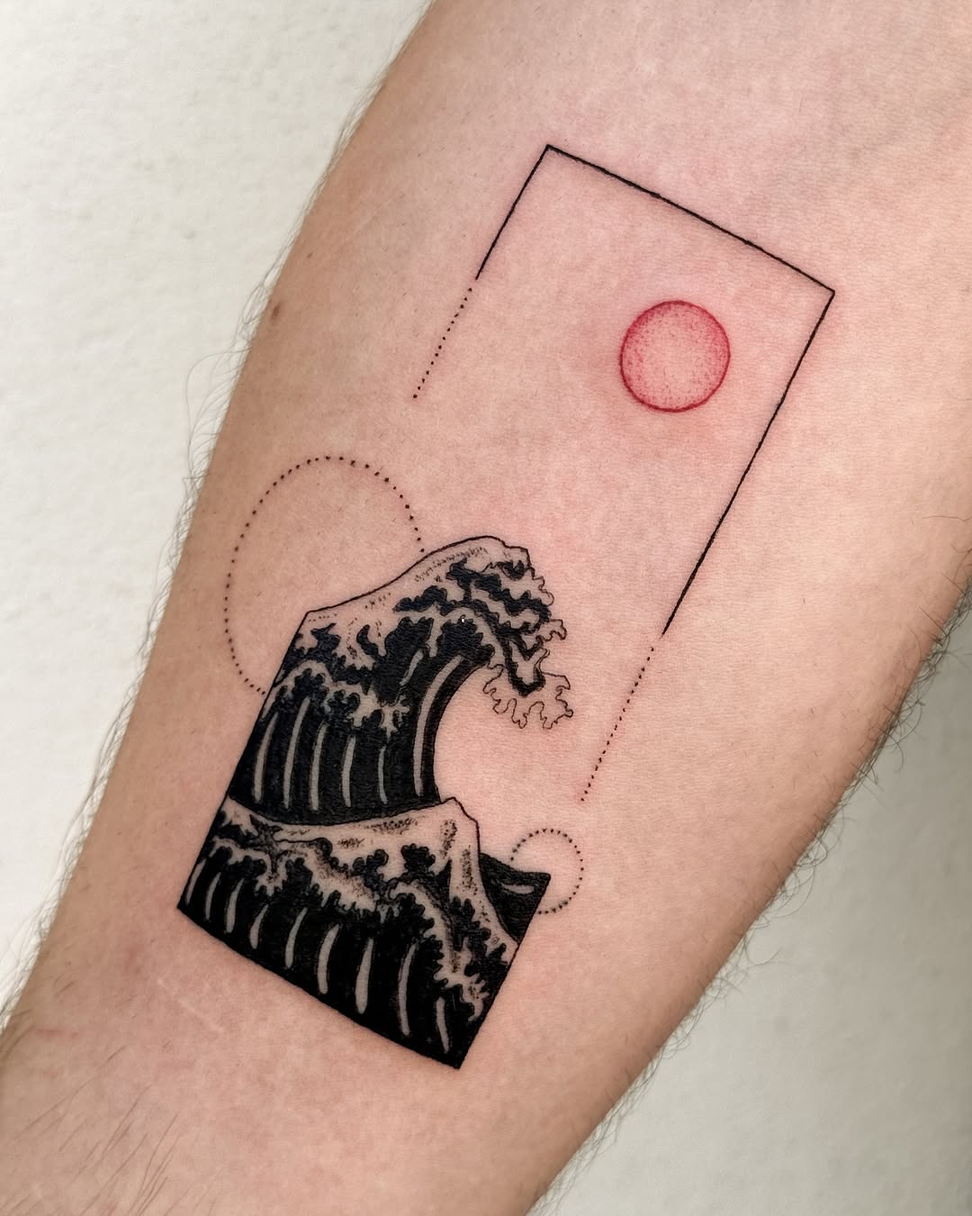 Modern Wave Tattoo Art