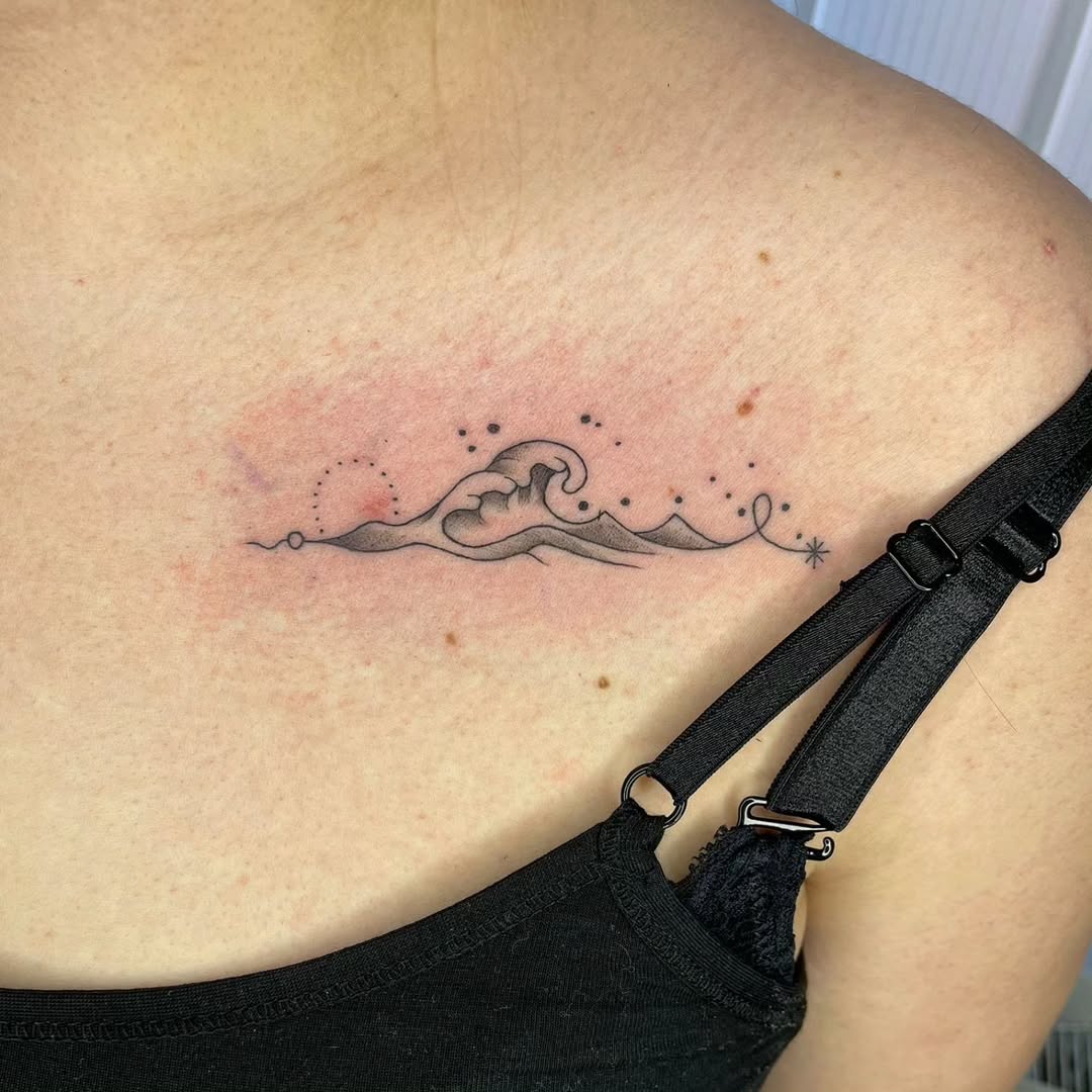 Elegant Wave Tattoo