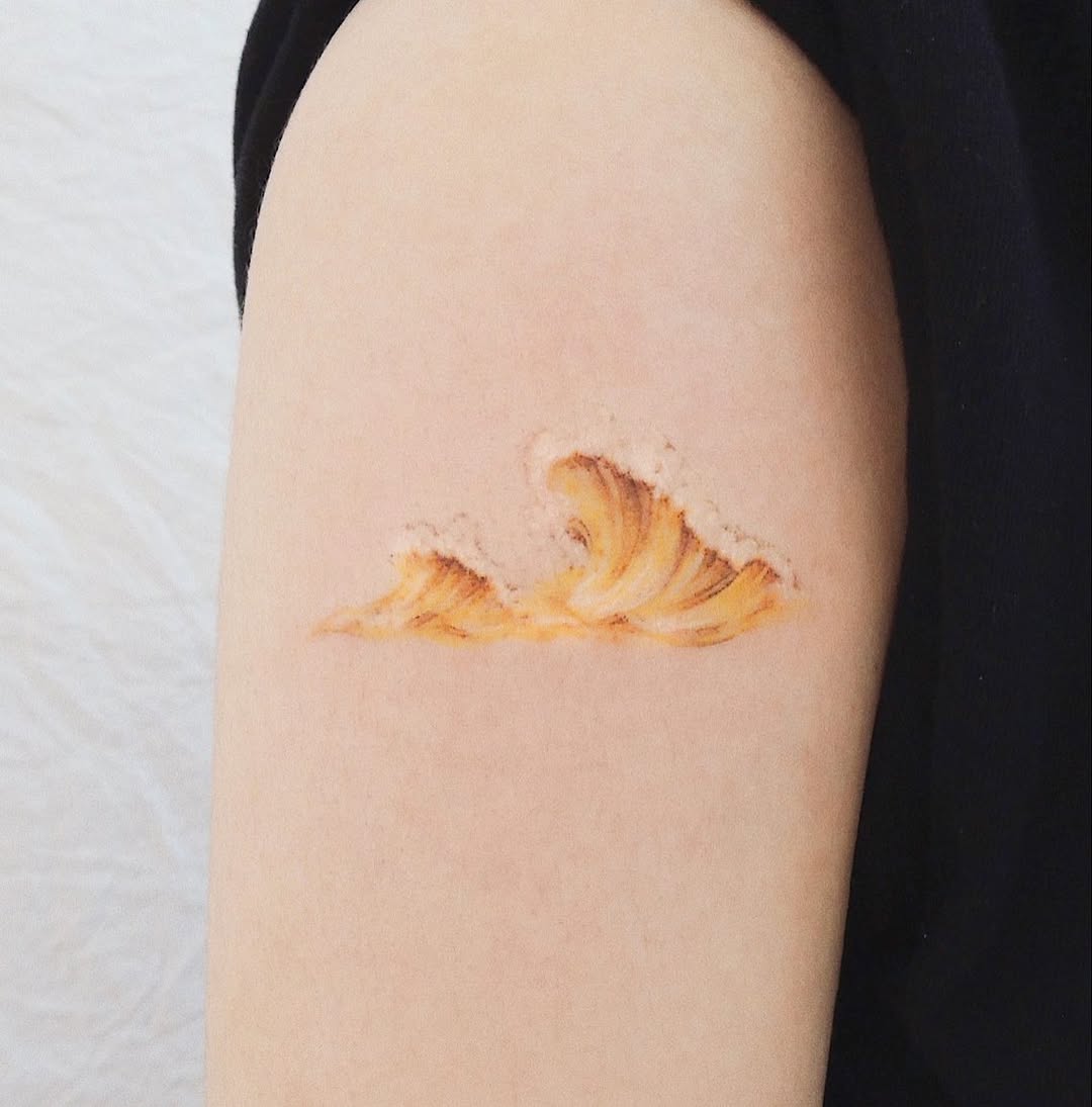 Stunning Wave Tattoo Design