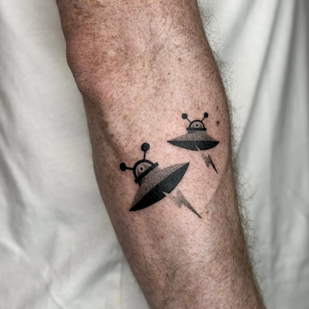 Unique UFO tattoos for extraterrestrial enthusiasts