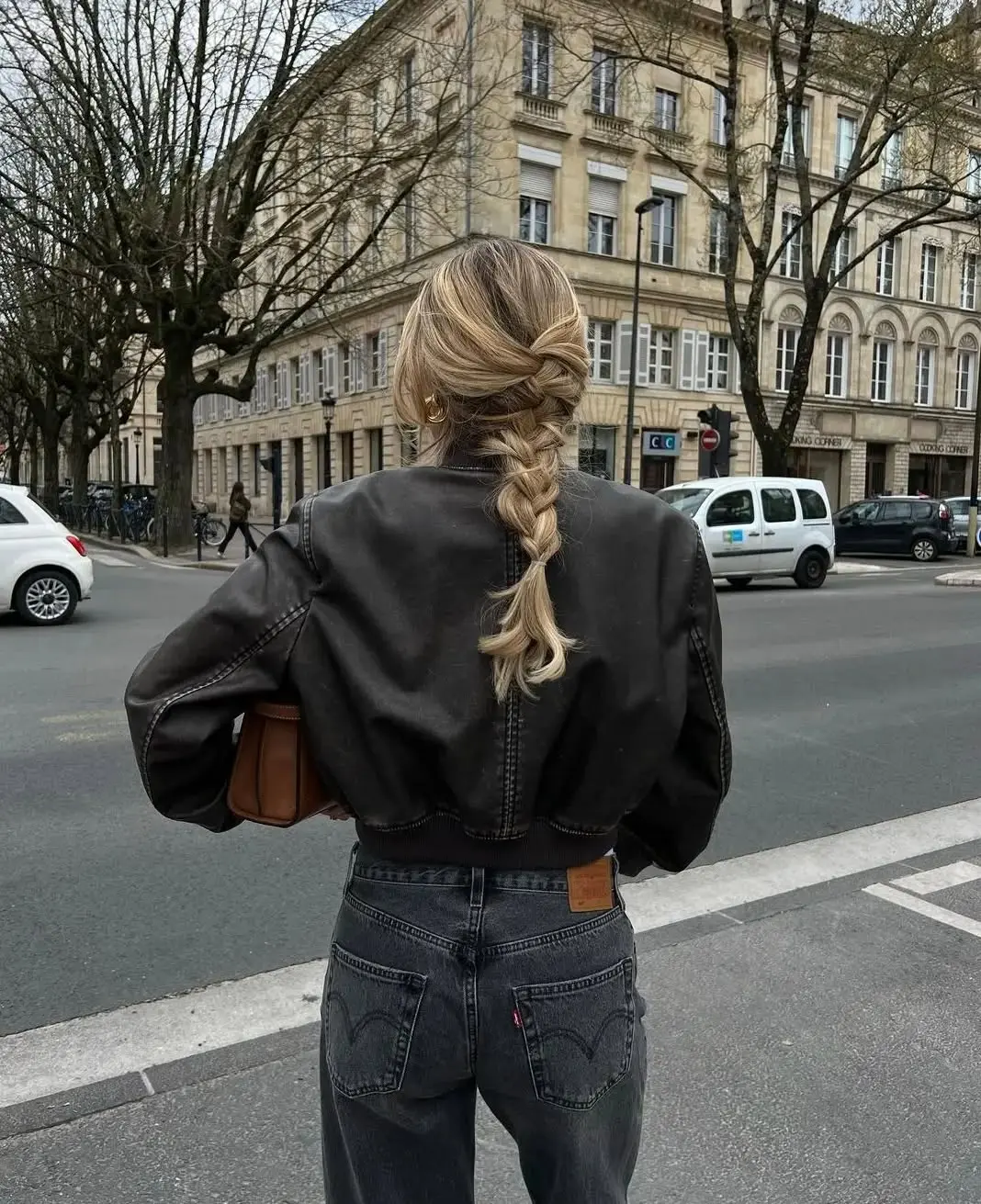 Chic Edgy Leather Jacket Street Style