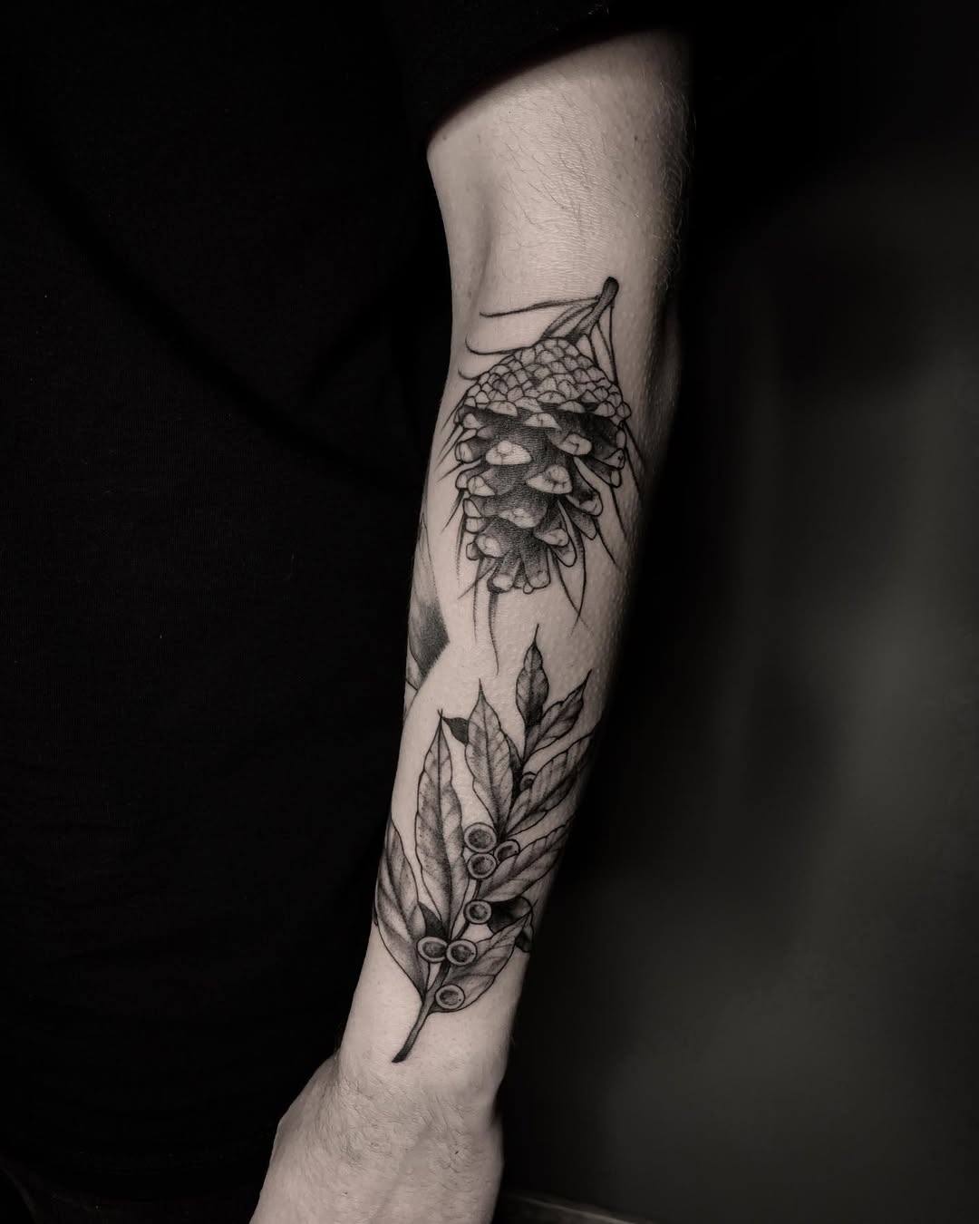 Stylish Coffee Plant-Themed Tattoo Inspiration