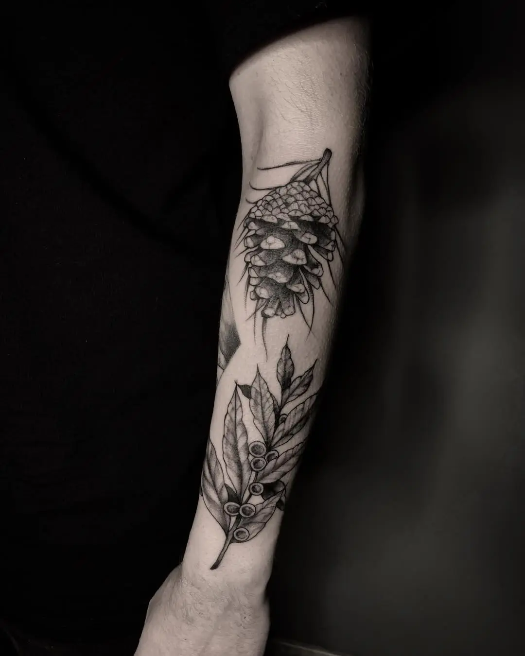 Stylish Coffee Plant-Themed Tattoo Inspiration