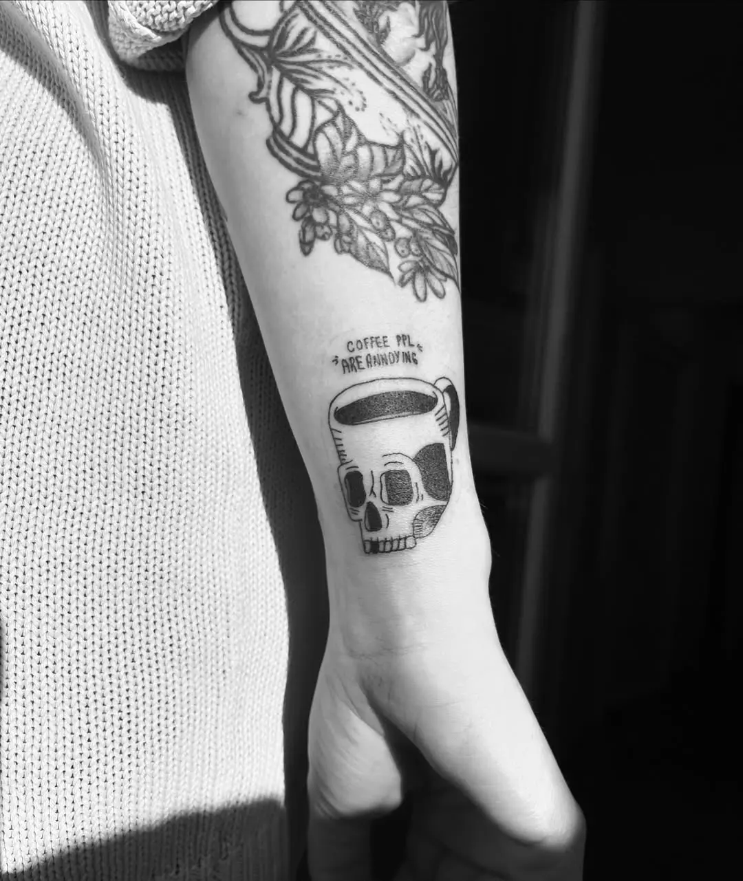 Caffeine Meets Art in a Skull Design