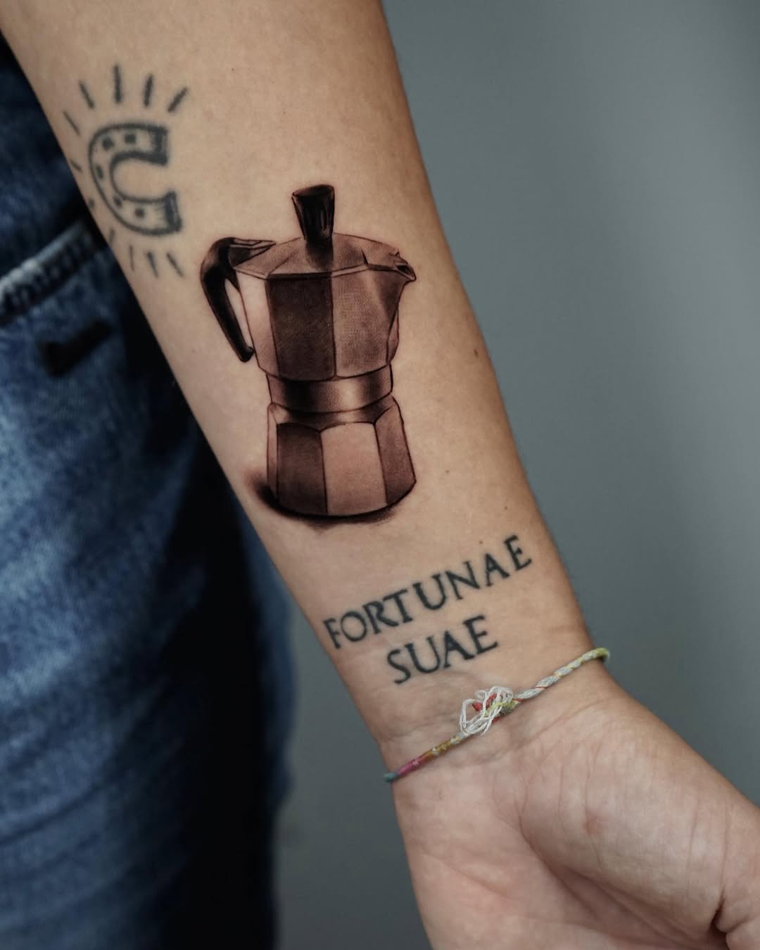 Stylish espresso tattoo for coffee lovers