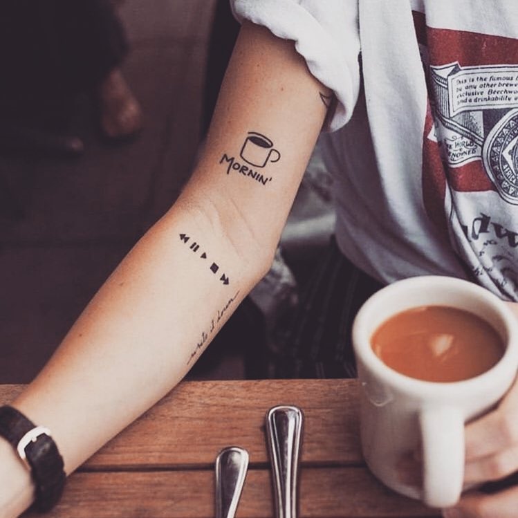 Charming coffee-themed tattoos for true enthusiasts