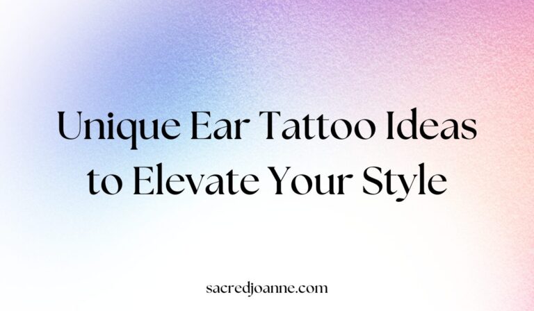 49 Unique Ear Tattoo Ideas to Elevate Your Style