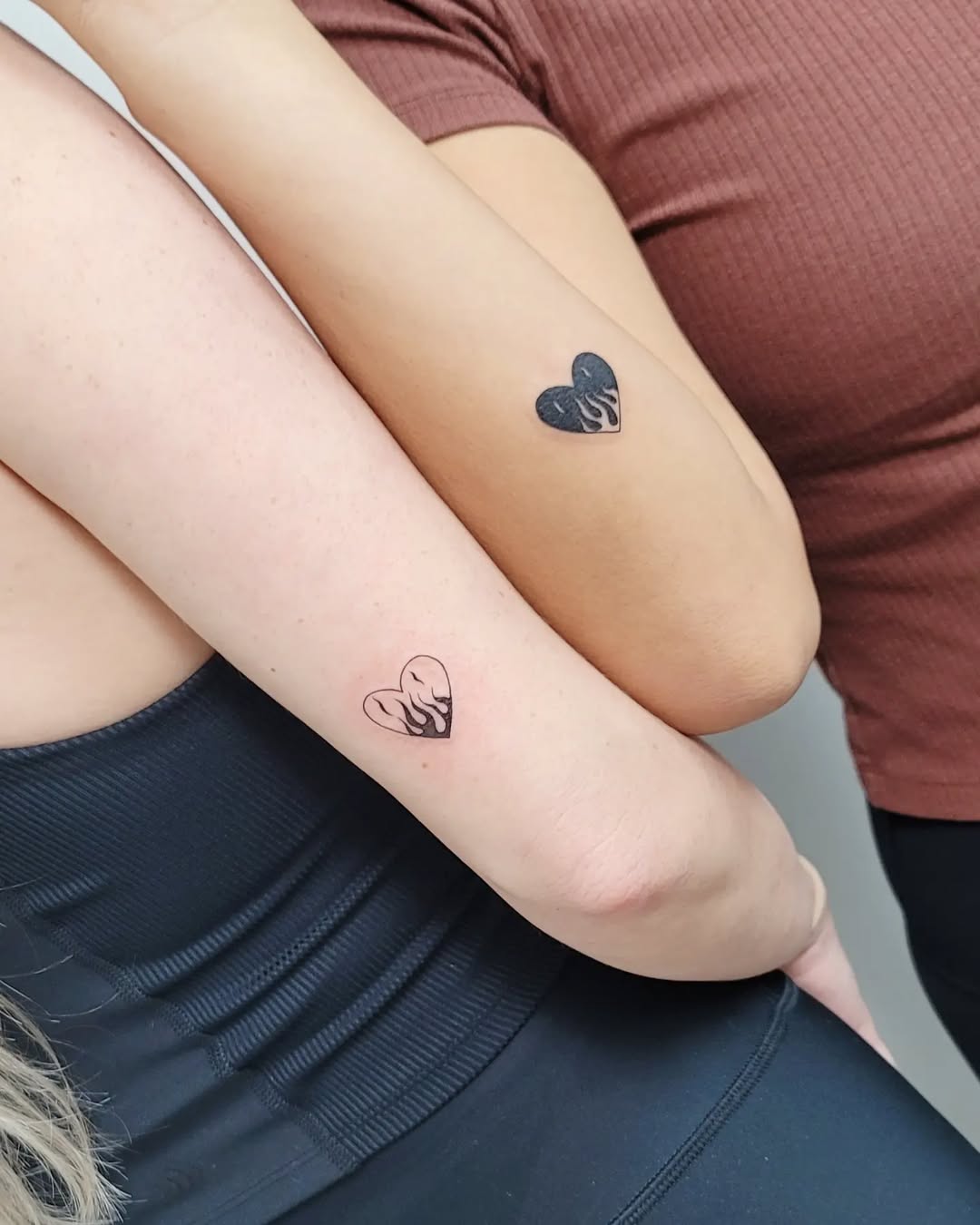 Stylish heart tattoos showcasing unique designs