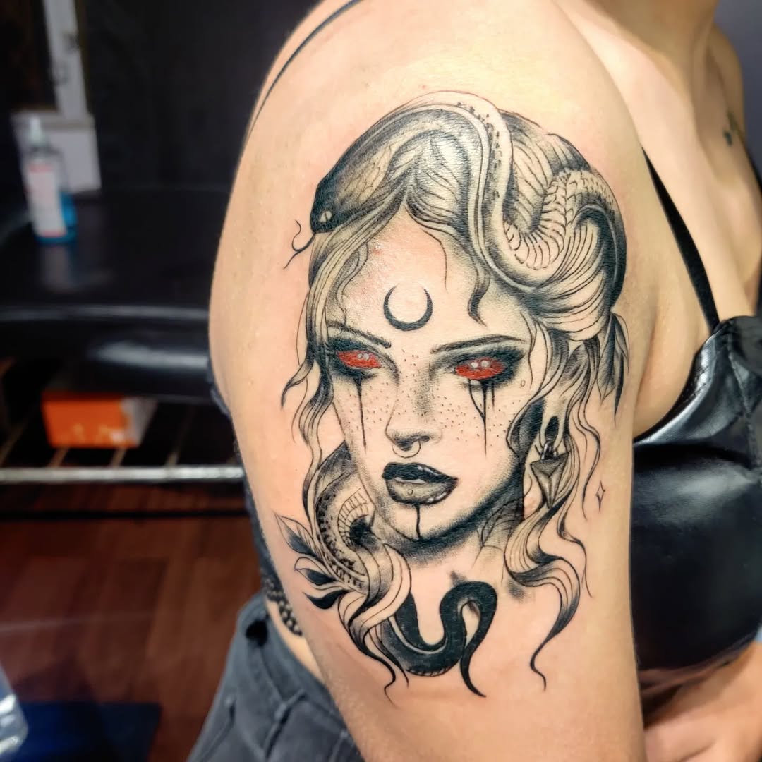 Mesmerizing Medusa: A Tattoo of Enchantment