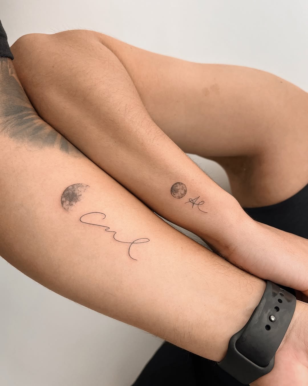 Elegant moon tattoos for cosmic lovers