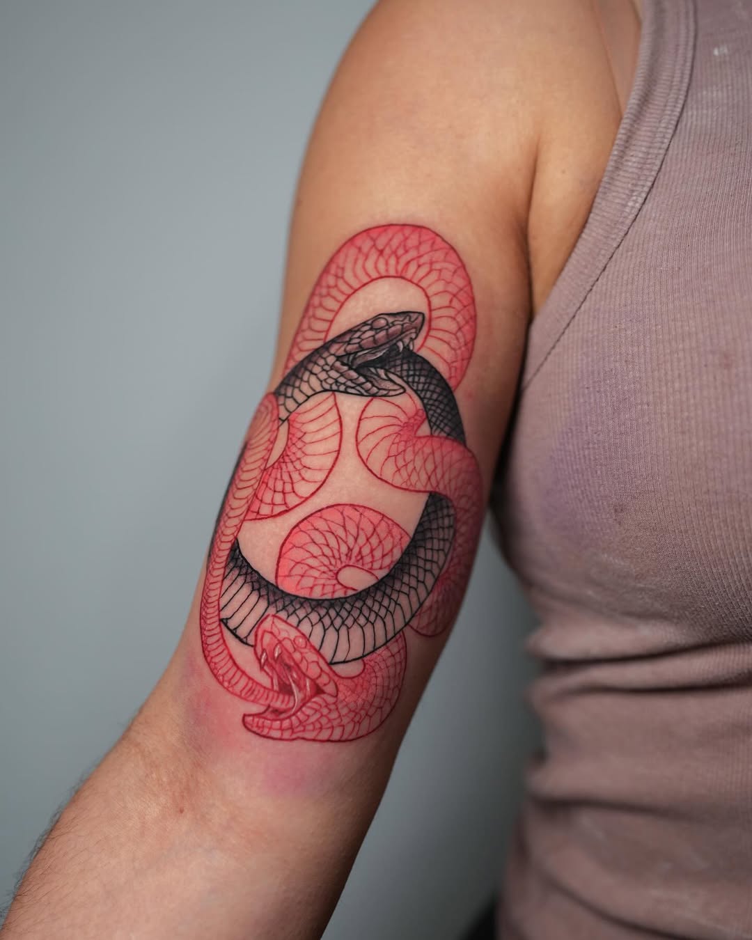 Intricate ouroboros tattoo embodying renewal and infinity