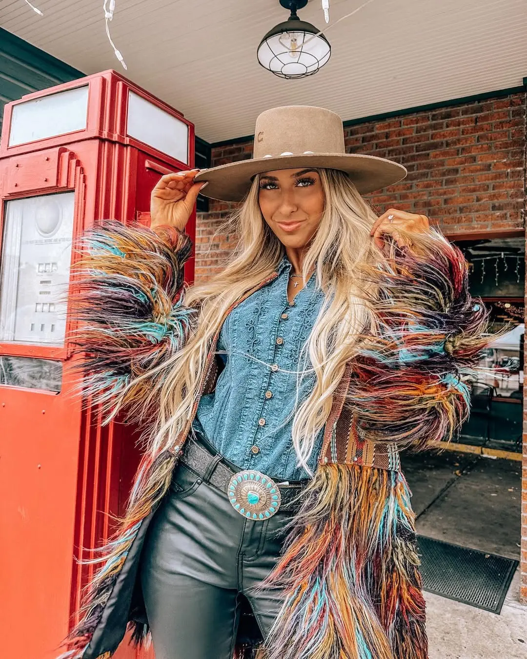 Vibrant and Bold Western-Inspired Rodeo Outfit