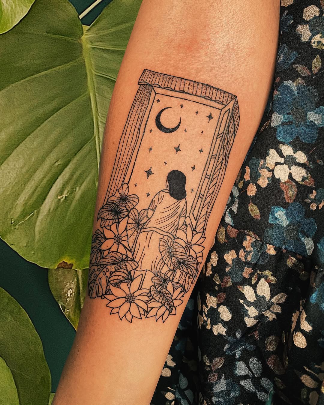 Surreal scenery inspires captivating tattoo design