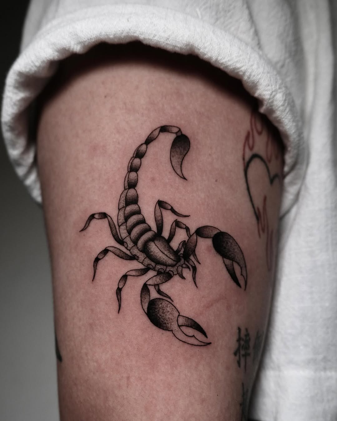 Stunning Scorpio tattoo showcasing intricate detailing.