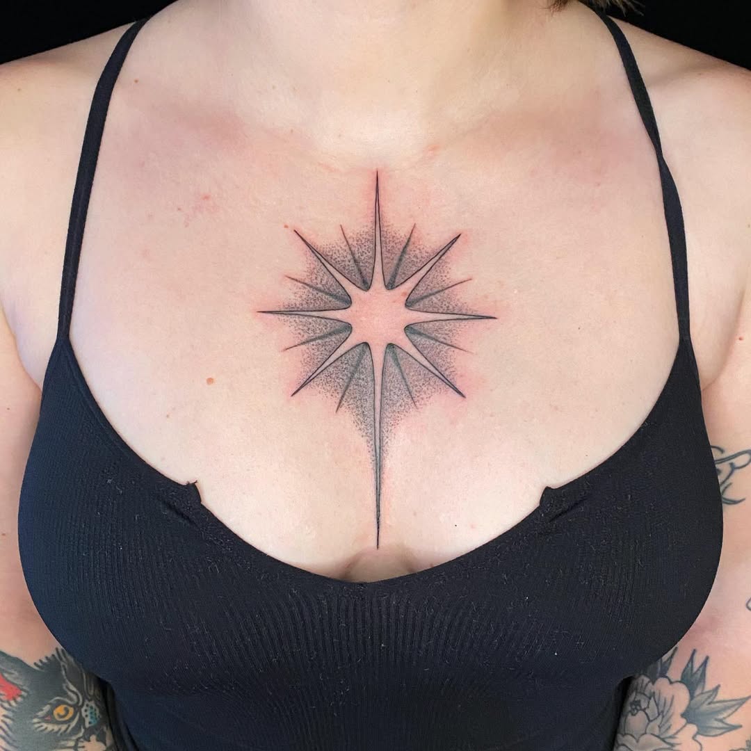 Minimalist Star Tattoo Embellishment