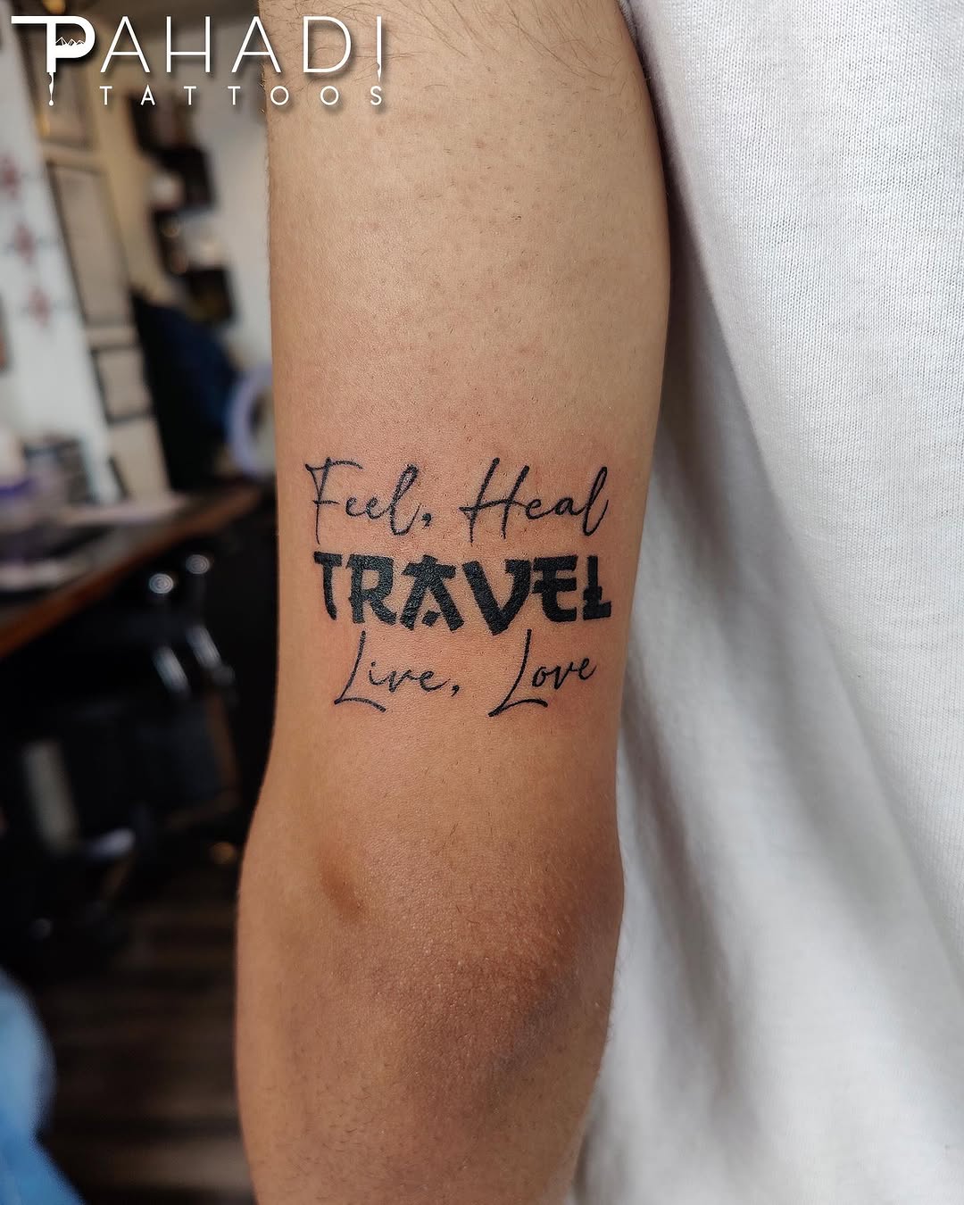 Inspirational Travel Tattoo with Deep Meaning