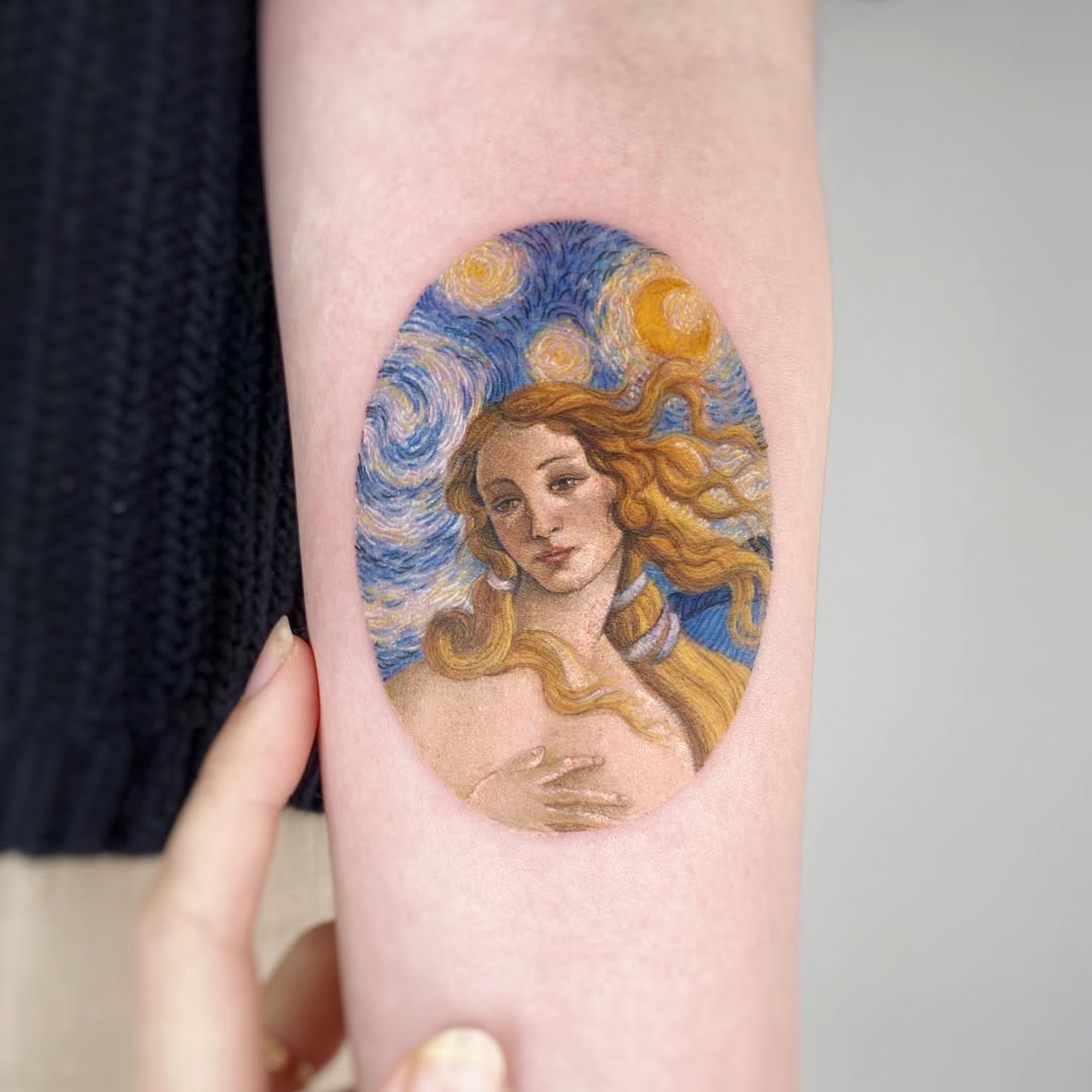 Stunning Van Gogh-inspired masterpiece tattoo