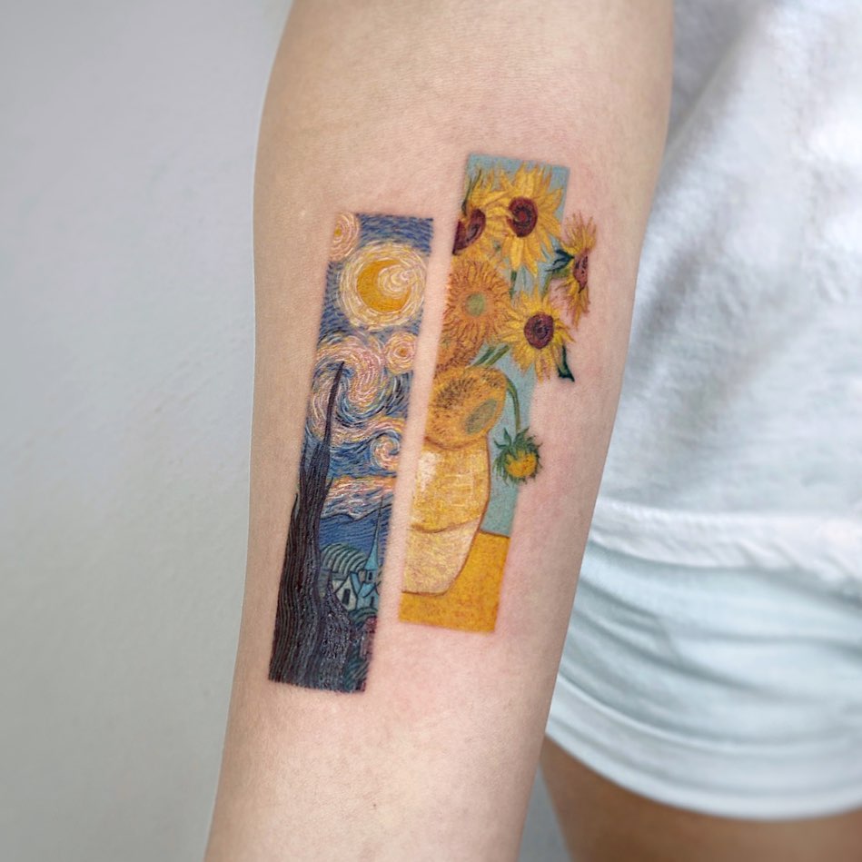 Stunning Van Gogh-inspired tattoo art on display