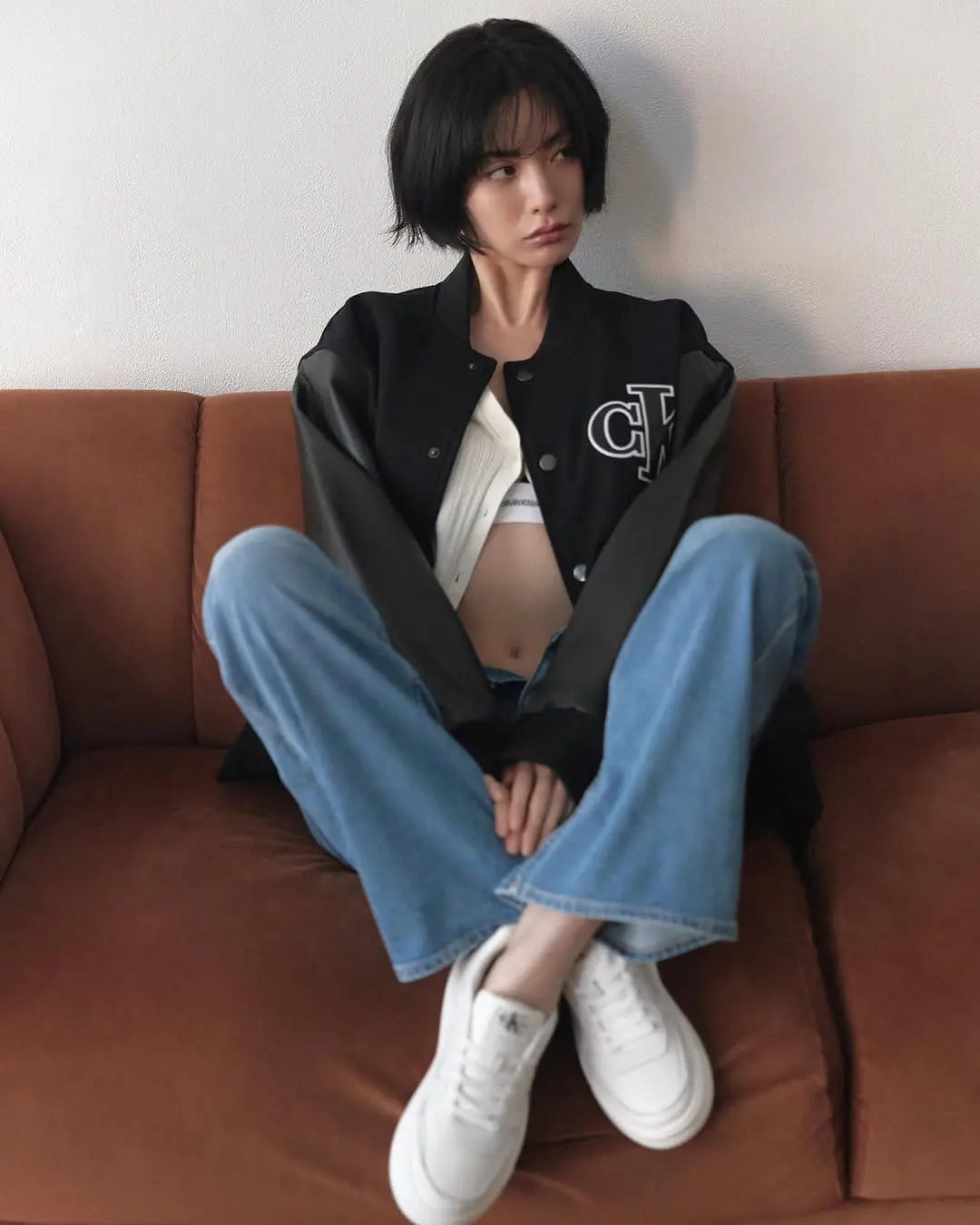 Chic varsity jacket for a casual look